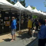 Wider view of the paintings pavilion.