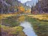 Truckee River, Lake Tahoe , California, painting